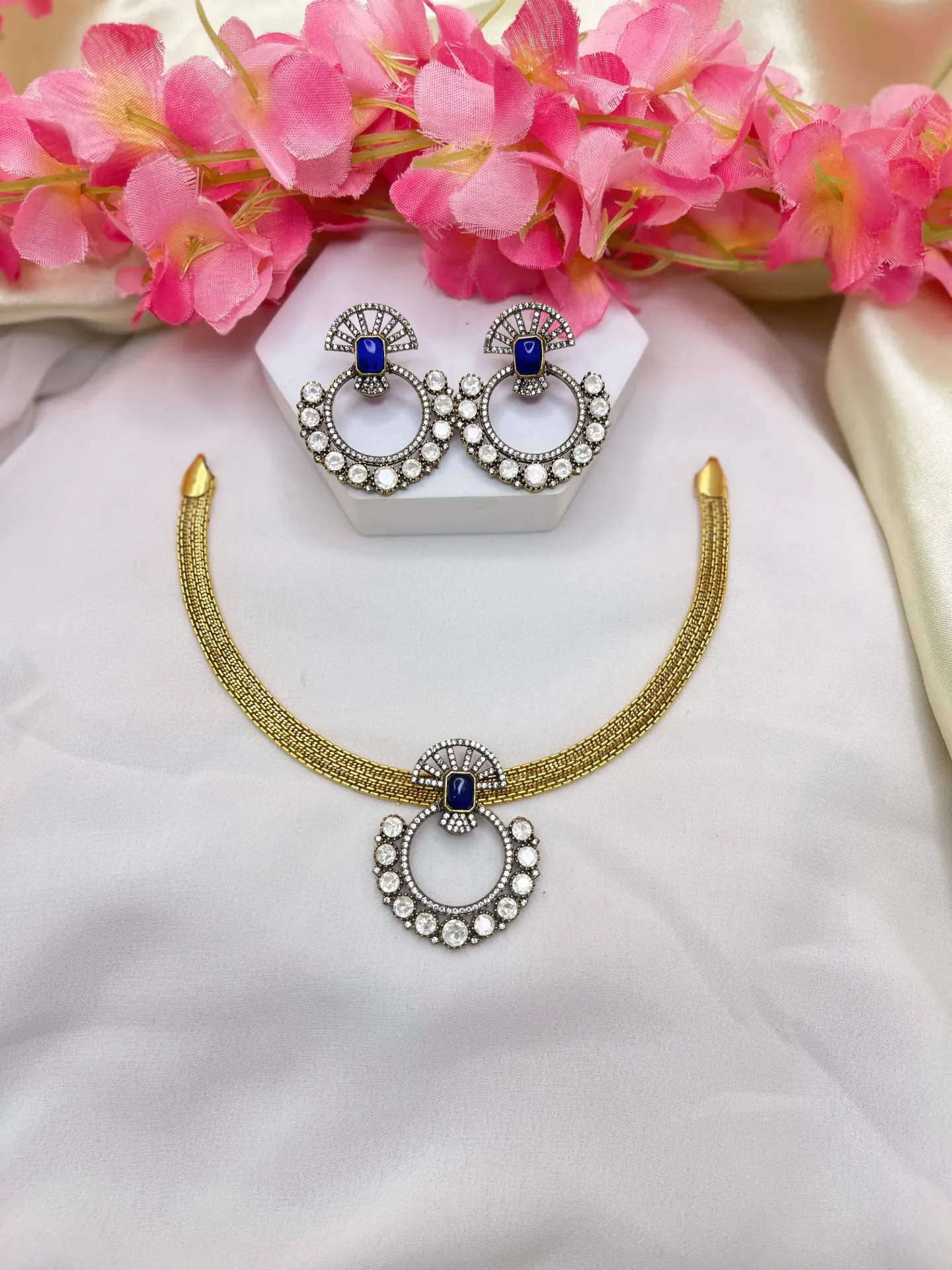 [Necklace 324] Flower Design Necklace -N324