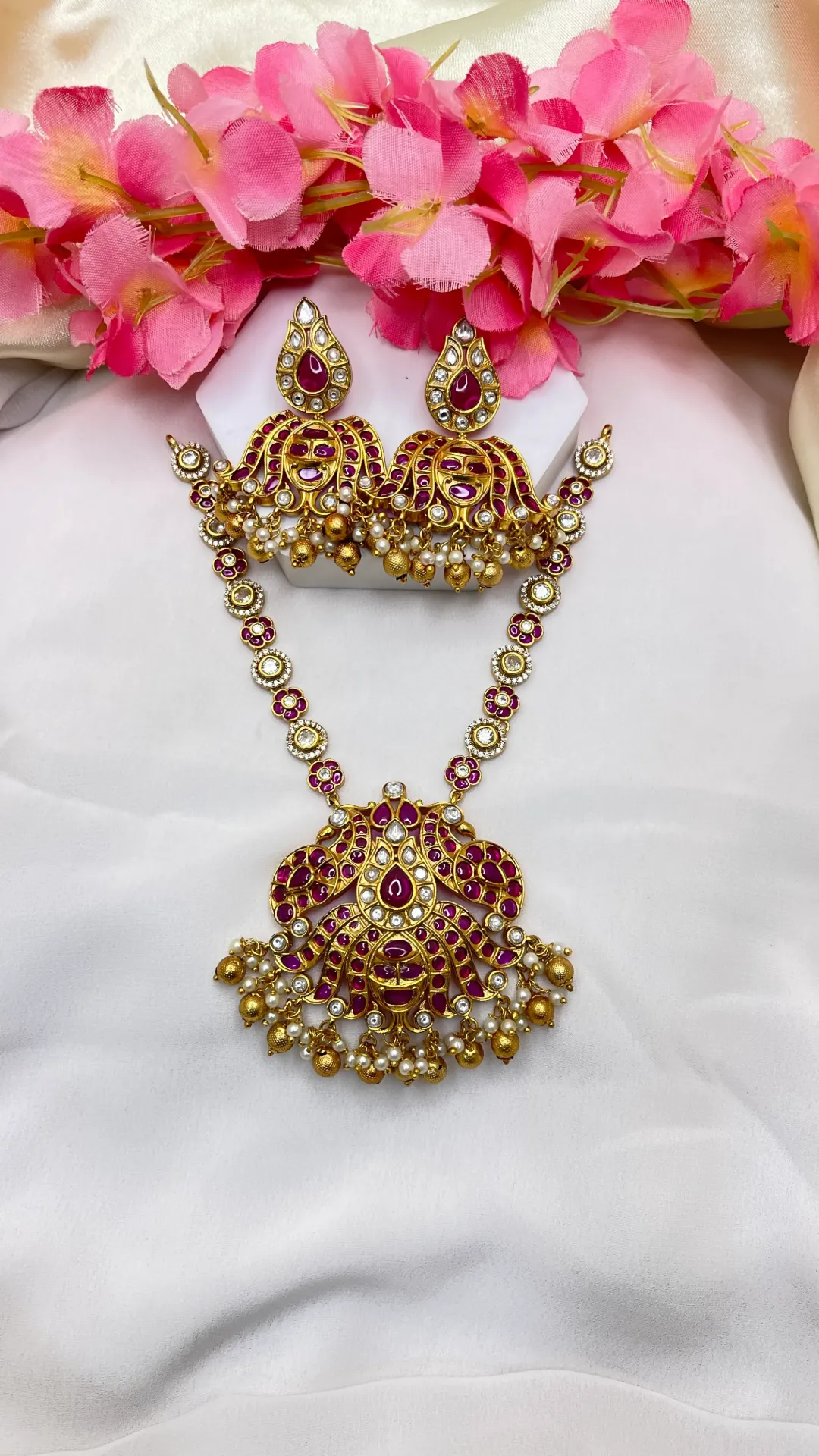 [Necklace 326] Antique Kasu Design Necklace -N326