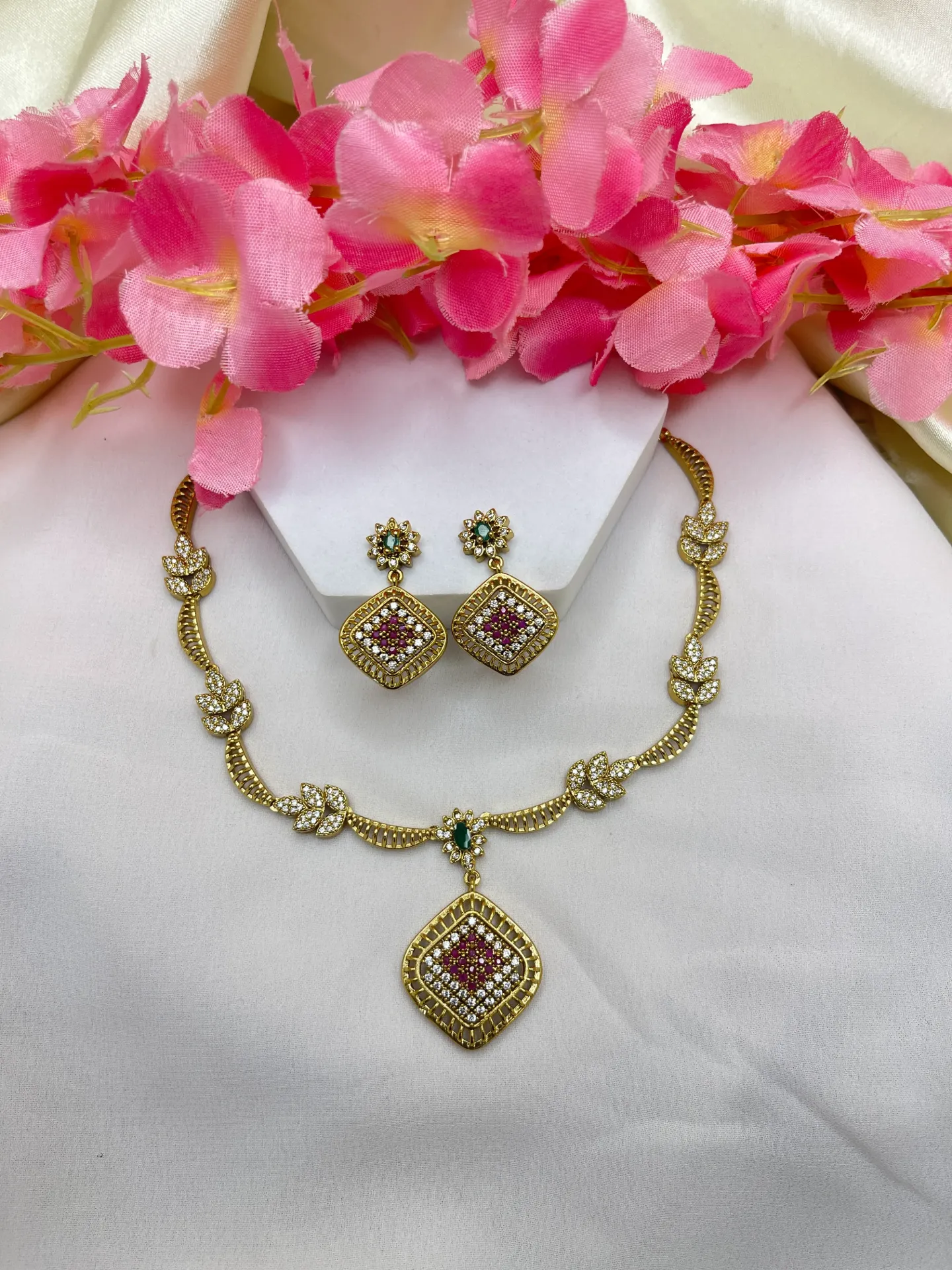 Antique Stone Necklace -N329