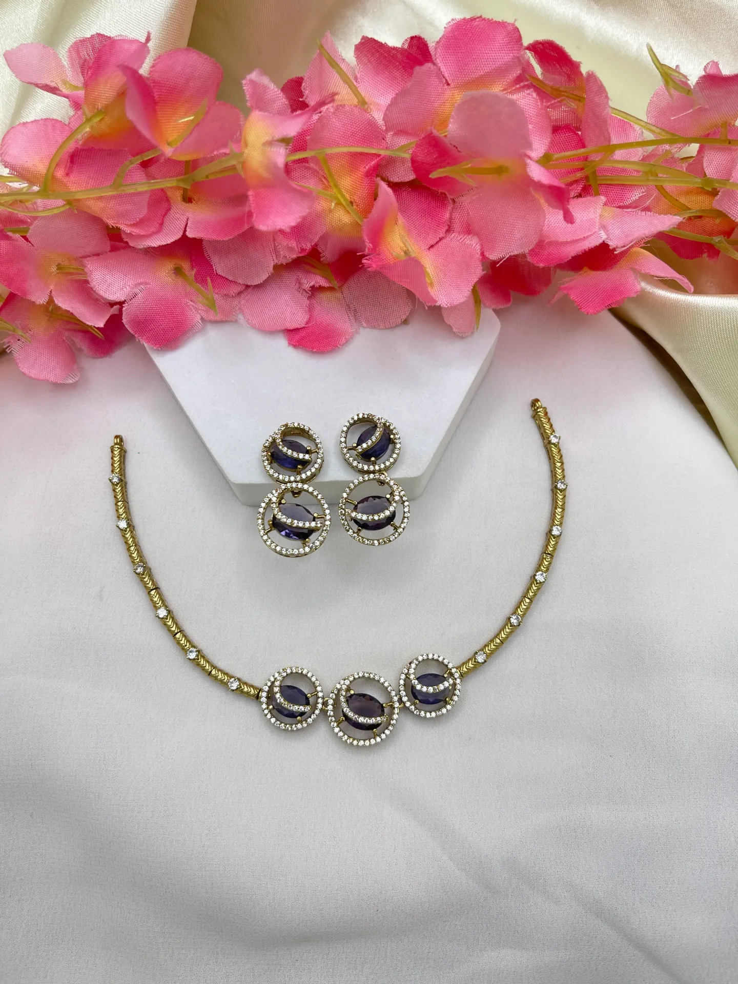 Blue Stone Necklace -N336