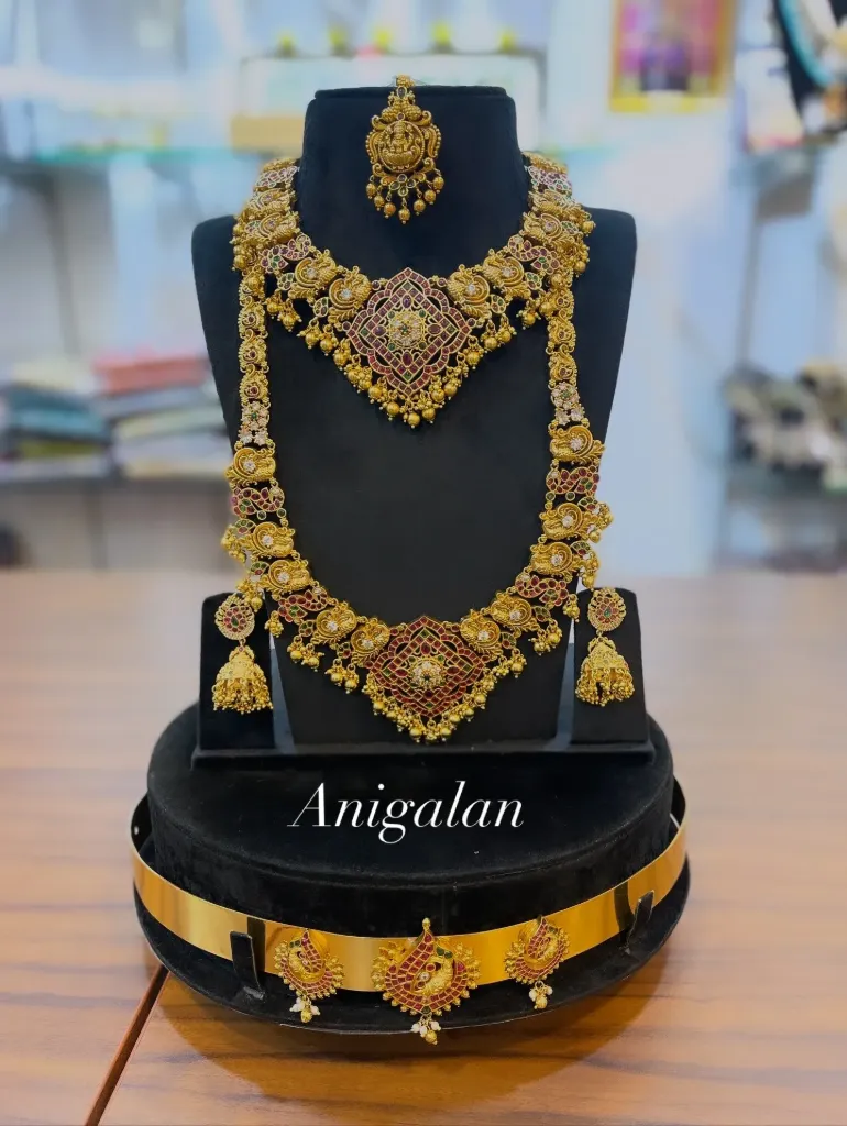 [BD Antique 99] Visaga Aura Gold Plated Jewellery Set