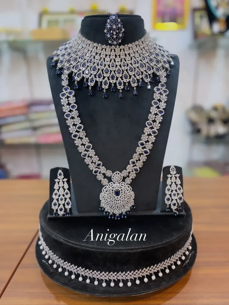 [ADBS013] Premium Quality AD Stone Haram Set -  ADBS013