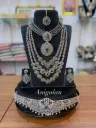Anigalan Antique Heritage AD & Ruby Bridal Set-  ADBS022