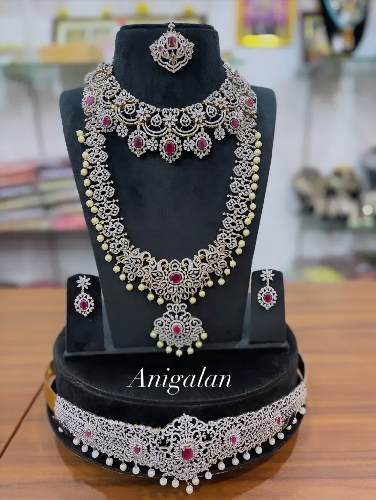 [ADBS026] Ruby Bridal Set -  ADBS026