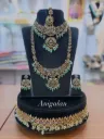 Luxury Zircon Choker And Haram Set -  ADBS027