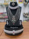 Anigalan Majestic Pavé Zircon Choker & Long Haram Set  -  ADBS034