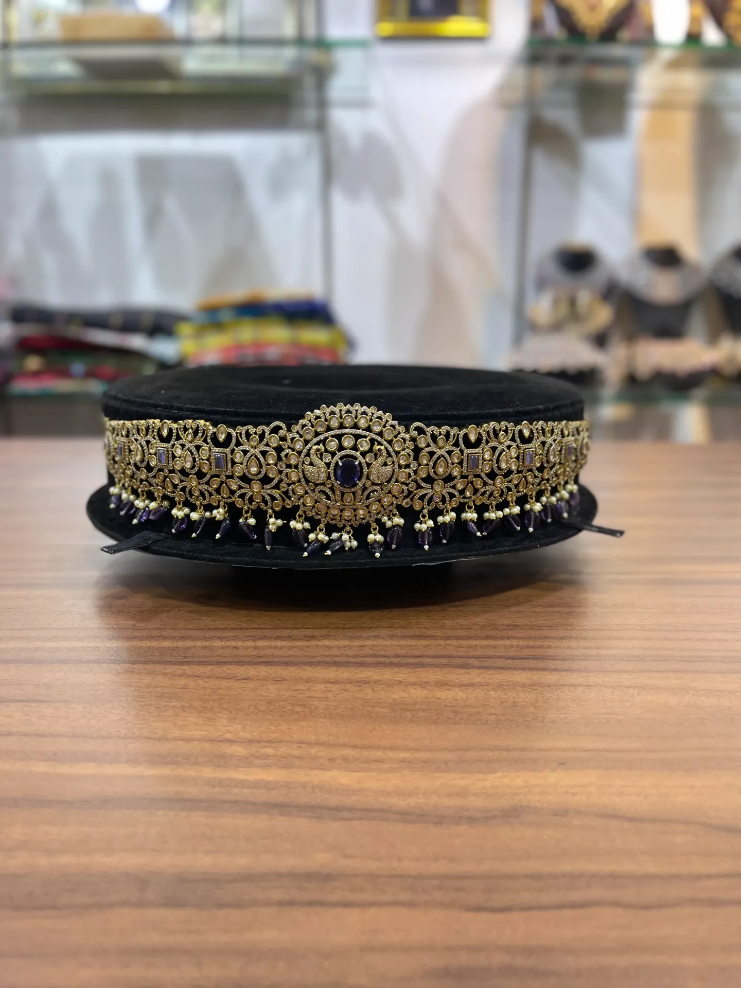 [HB005] Victorian Blue Beads Hipbelt -HB005