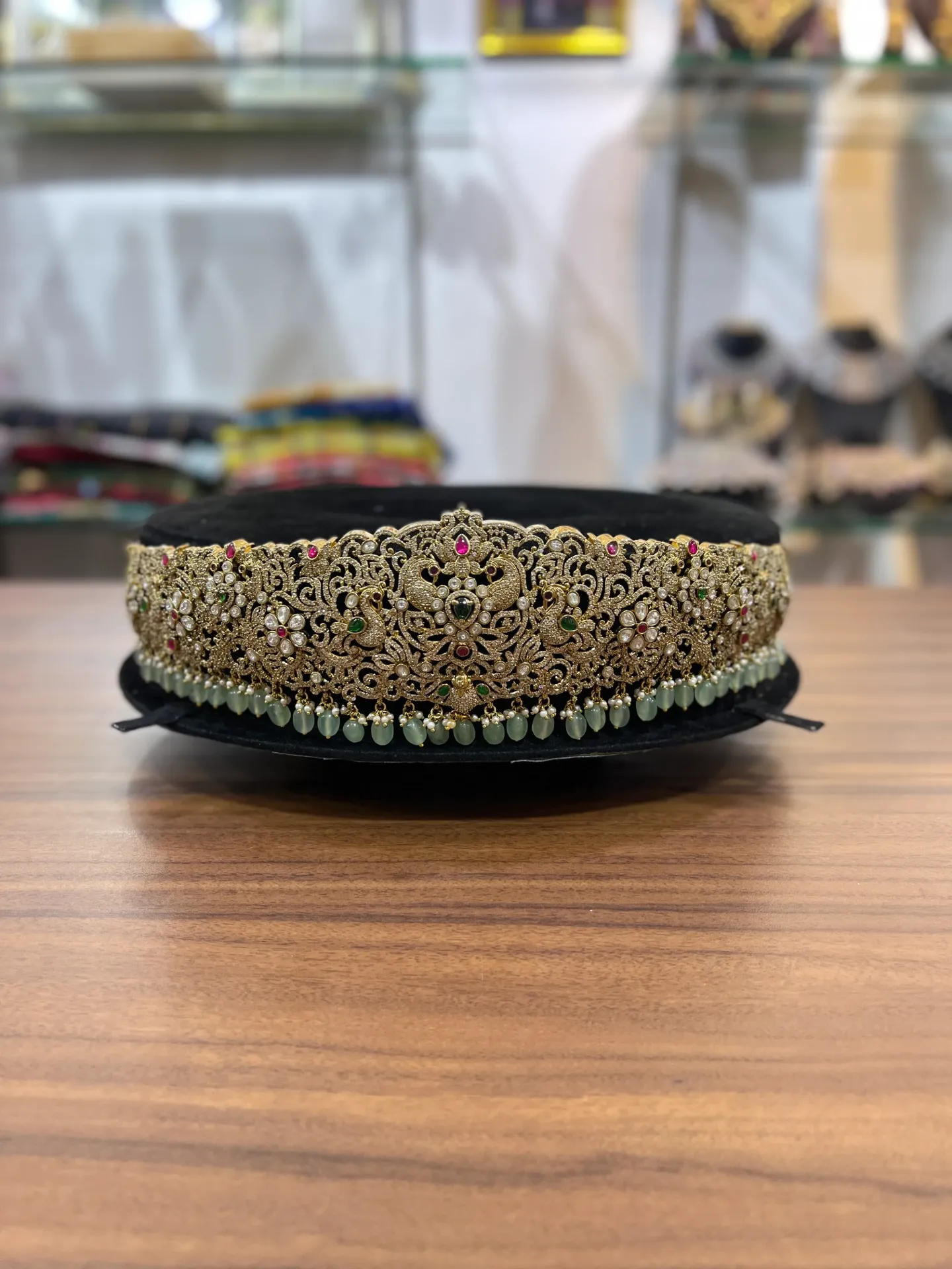 Grand Peacock Bridal Hipbelt-HB009