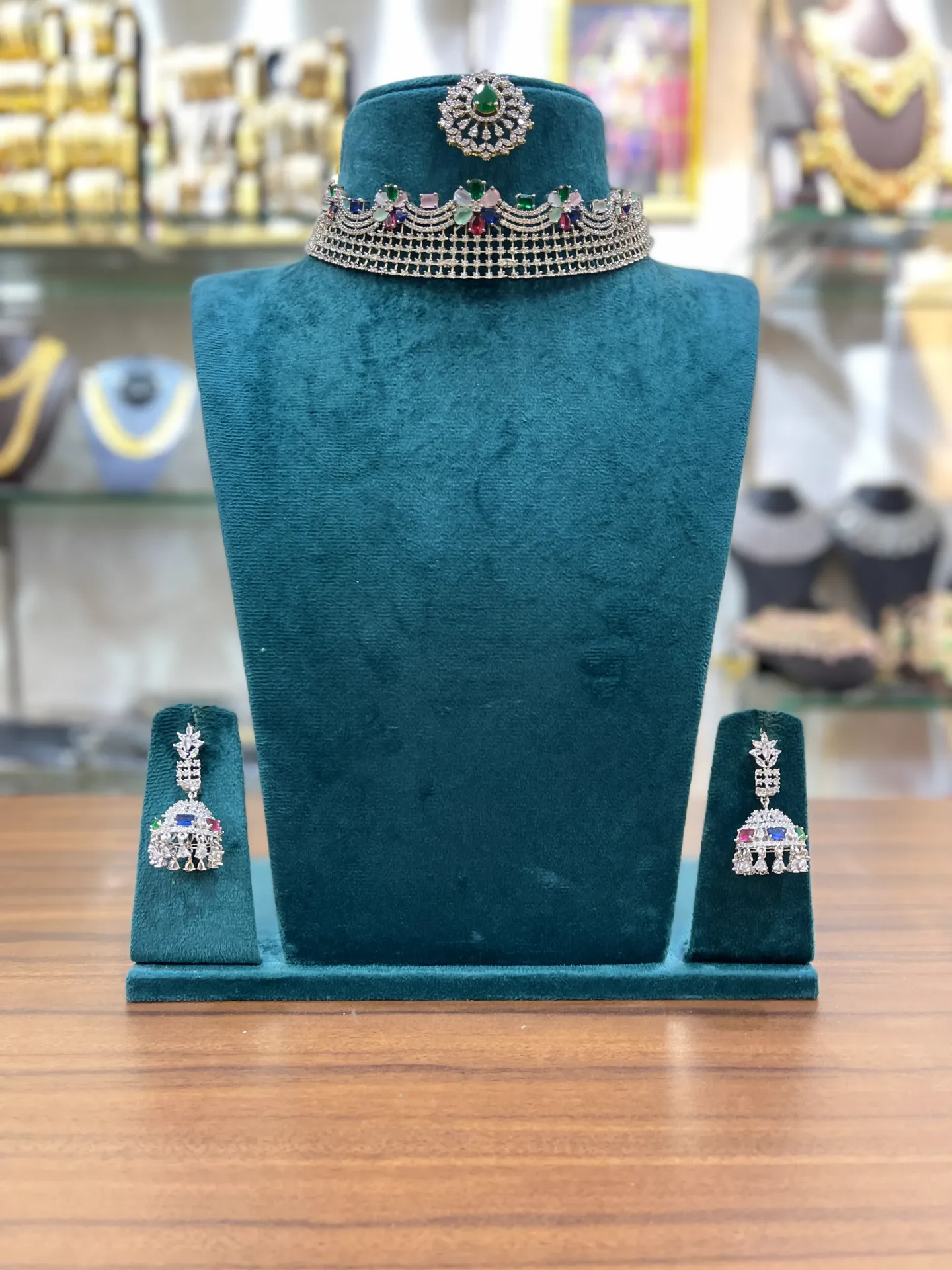 Multi Floral Choker Set-CHK012