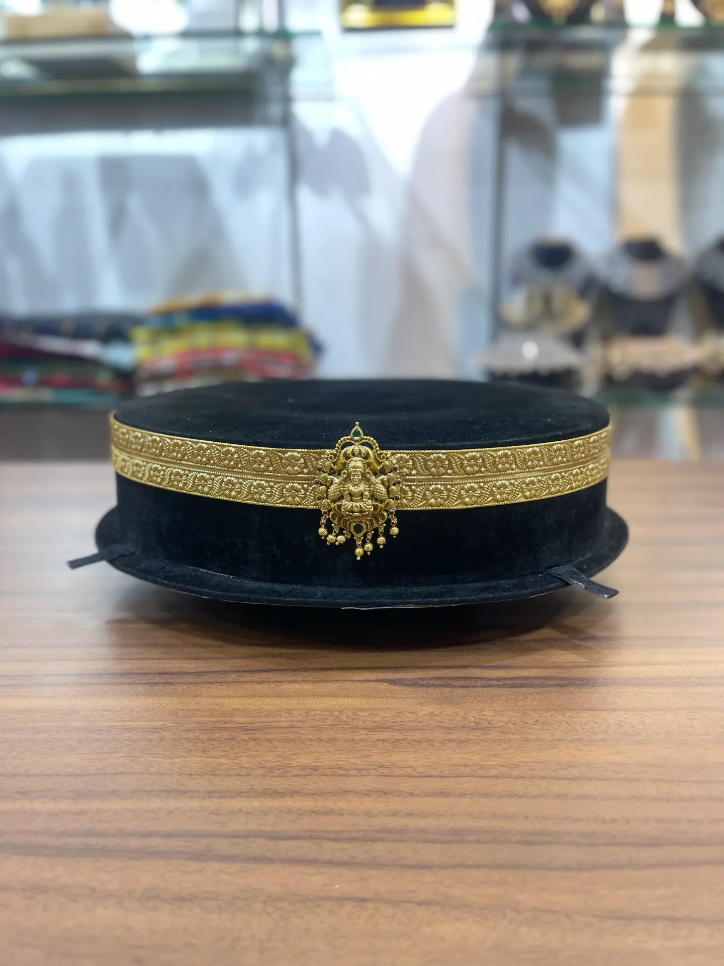 [HB043] Simple Gold Vaddanam Belt-HB043