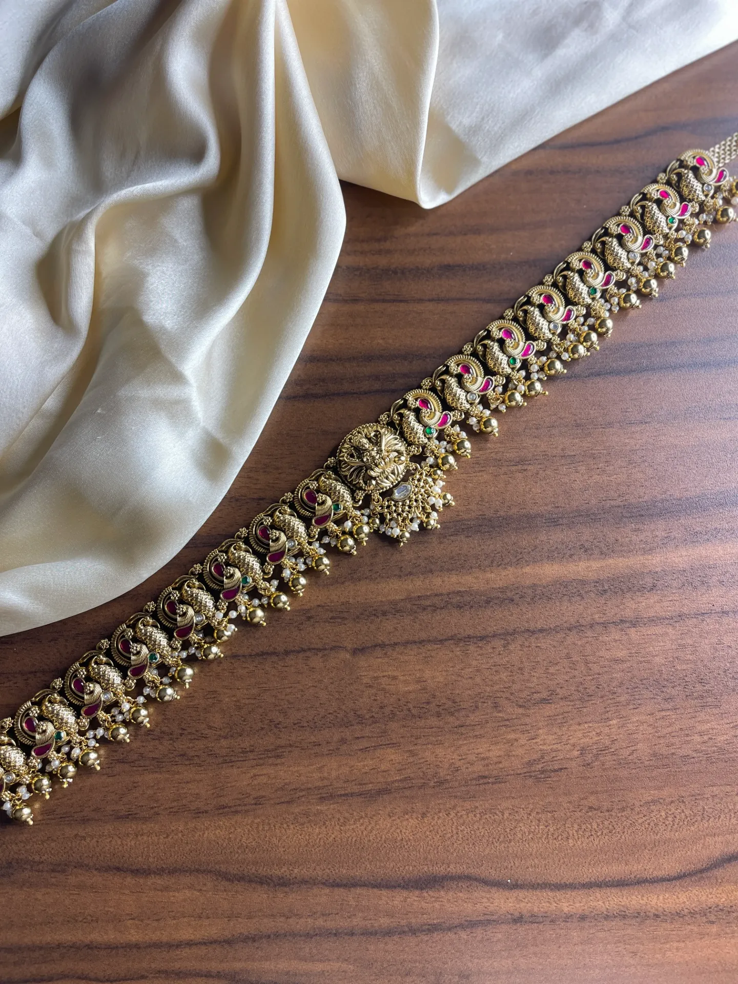 Gold Finish Bridal Hipchain-HB065