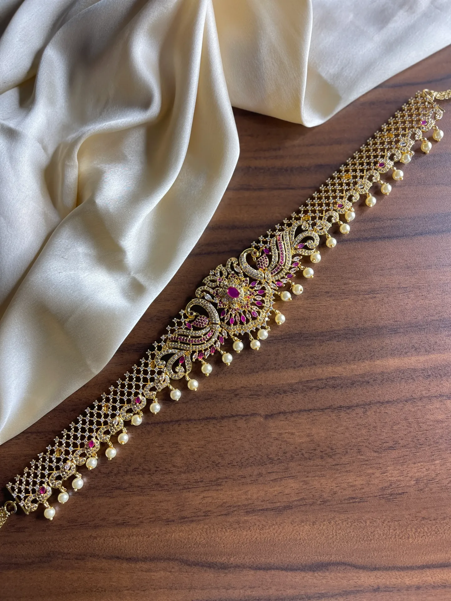 AD Stone Bridal Hipchain-HB068