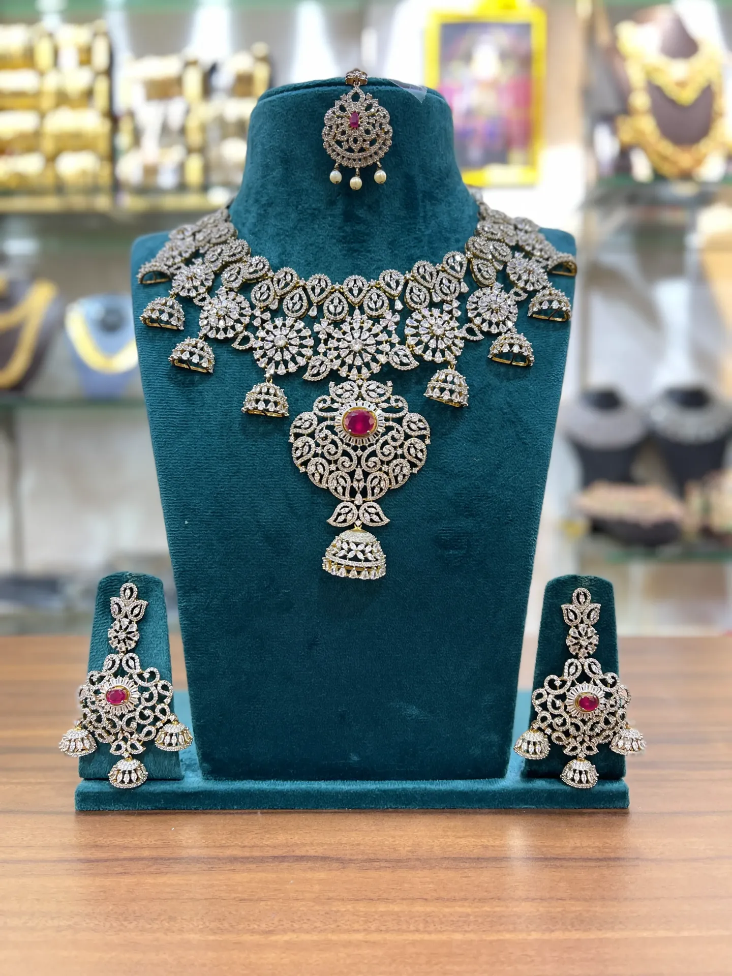 AD Stone Choker Set-CHK029