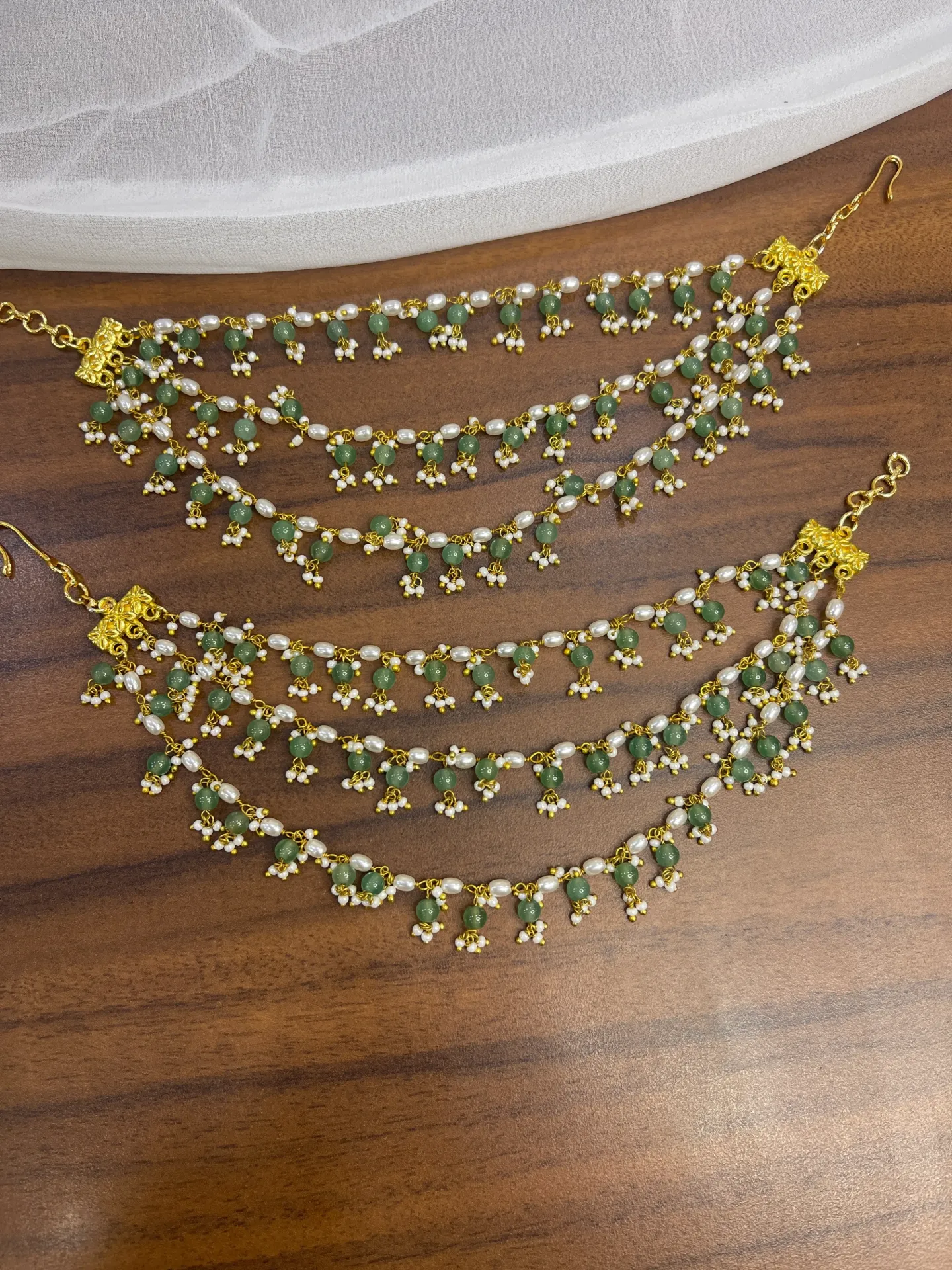 [Maatal13] light Green Beads Maatal-M13