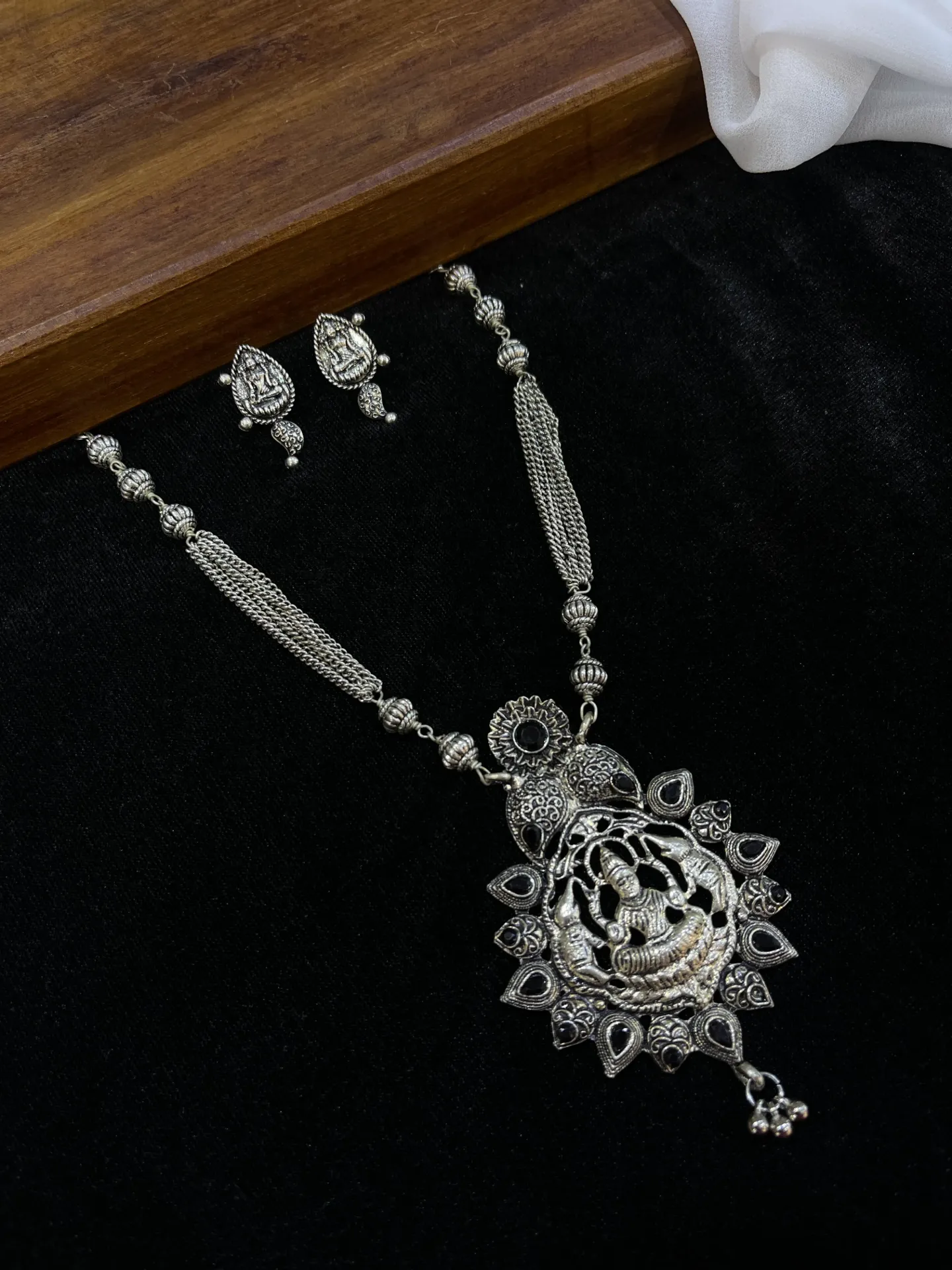 Lakshmi Design Oxidised Chain-N43