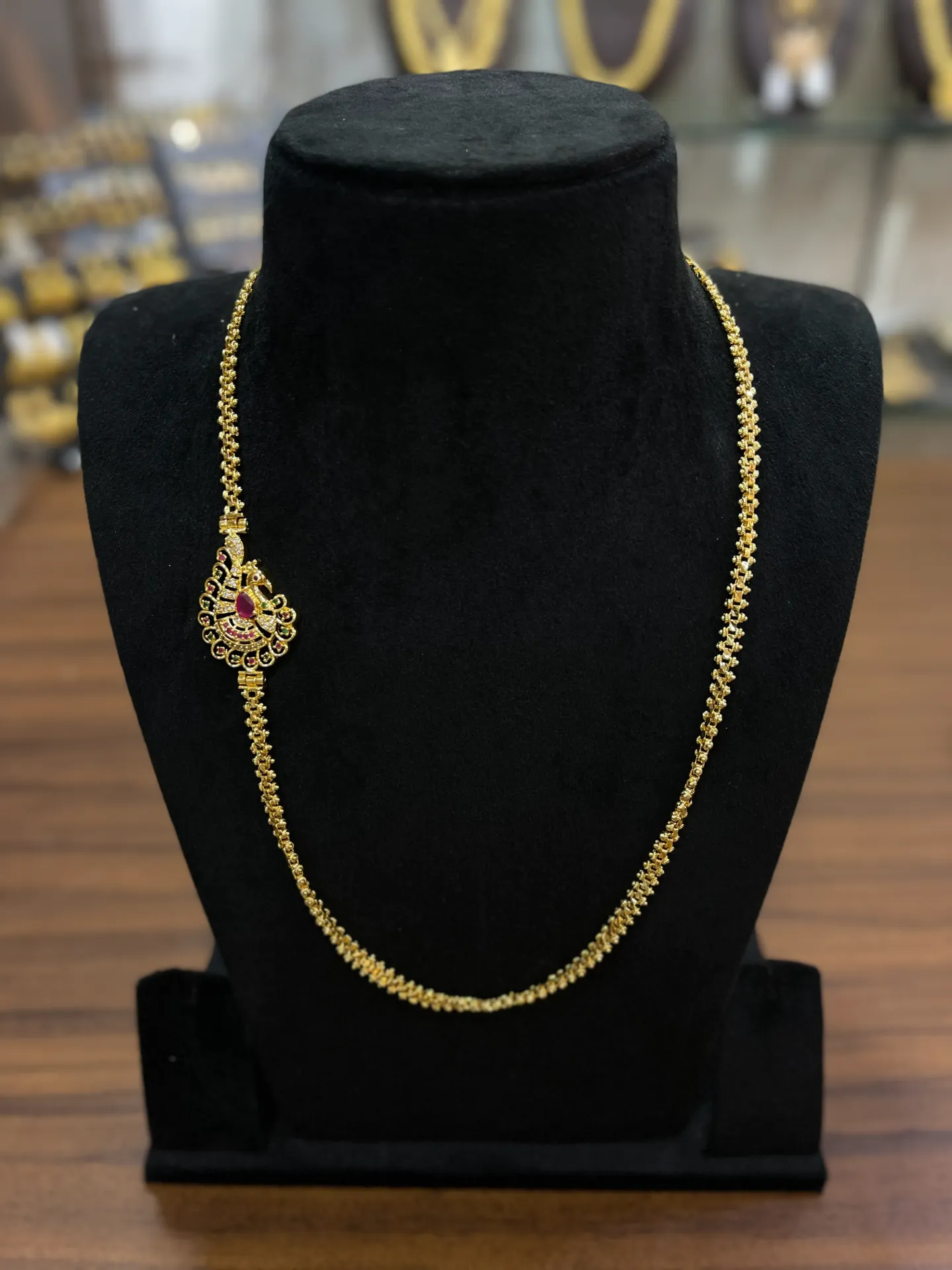 Exquisite Mogappu Necklaces | Traditional Side Pendant Chains MGP 03