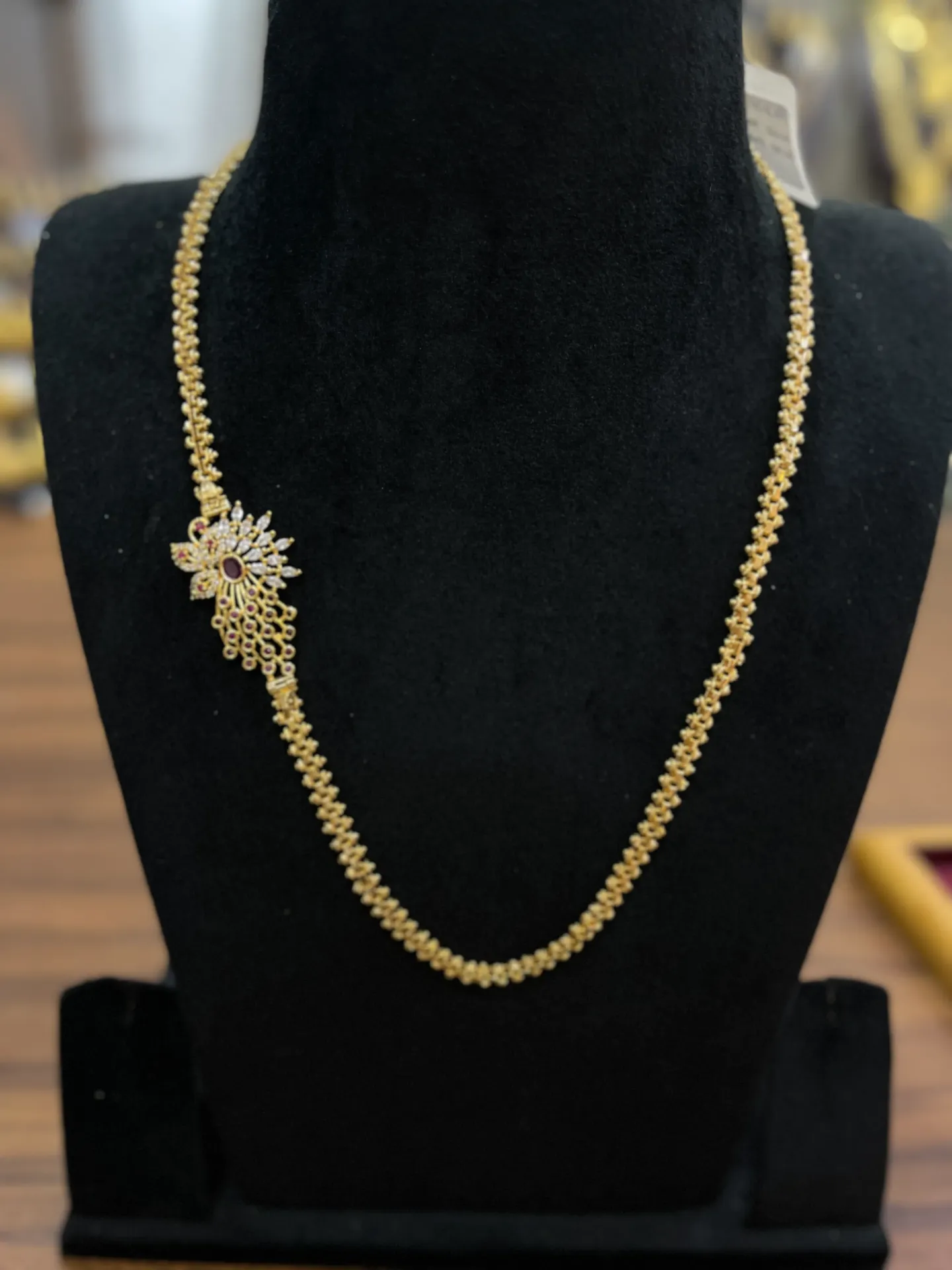 Exquisite Mogappu Necklaces | Traditional Side Pendant Chains MGP 11