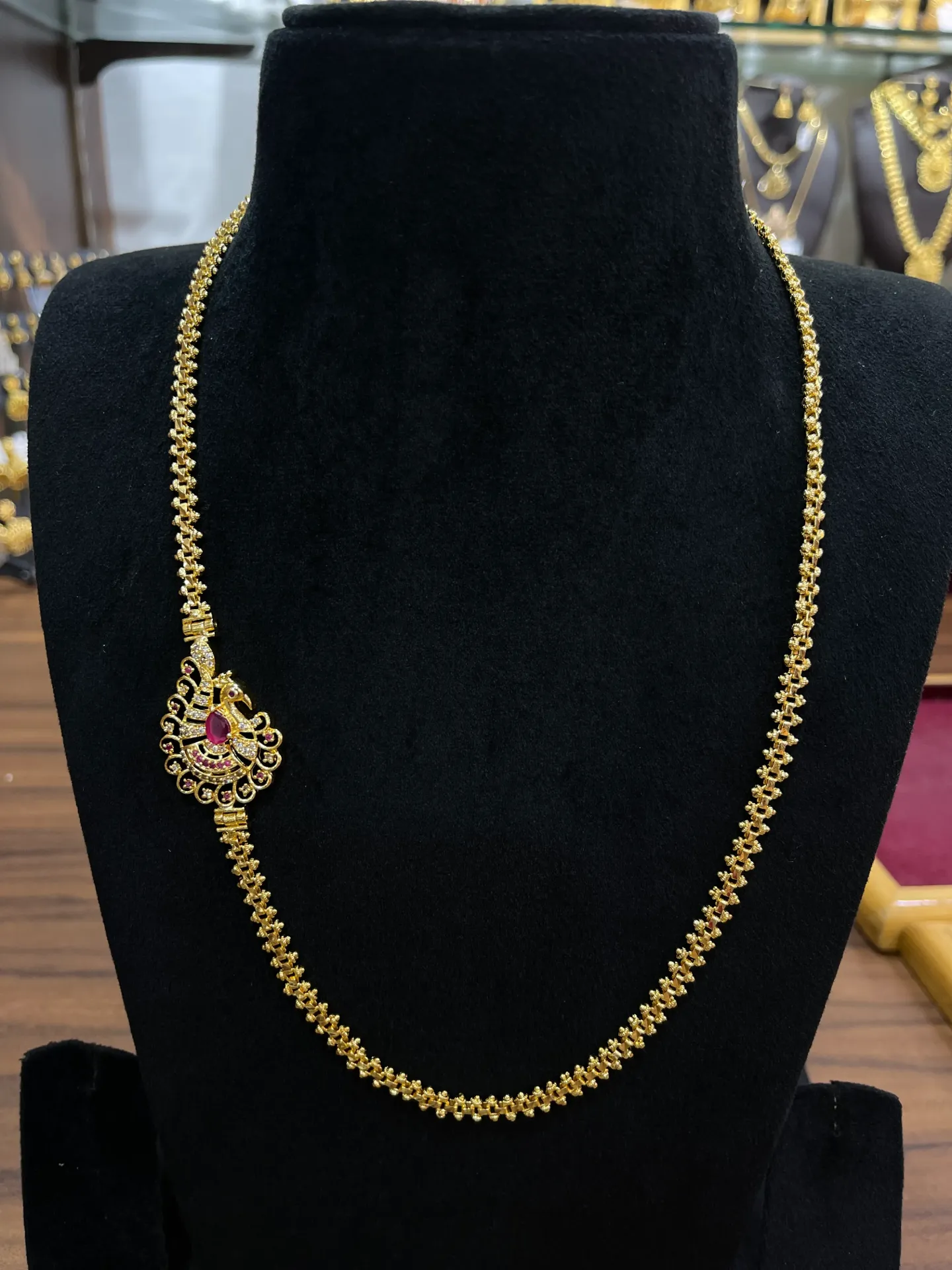 Exquisite Mogappu Necklaces | Traditional Side Pendant Chains MGP 20